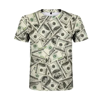Produs nou dolar creative T-shirt pentru bărbați hip-hop cu mânecă scurtă de vară de moda T-shirt frumos personalitate casual barbati tricou