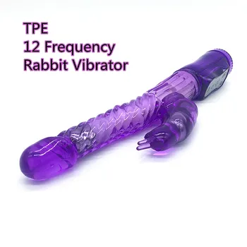 Jucarii sexuale Masturbari Rabbit Vibrator Vagin Stimulator 12 Frecvența Vibrator G-spot Masturbator Masaj Curbat Baghetă Magică pentru Femeie