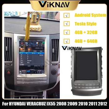 Tesla masina de stil radio player multimedia Pentru HYUNDAI IX55 VERACRUZ 2008 2009 2010 2011 2012 DVD player auto navigație GPS