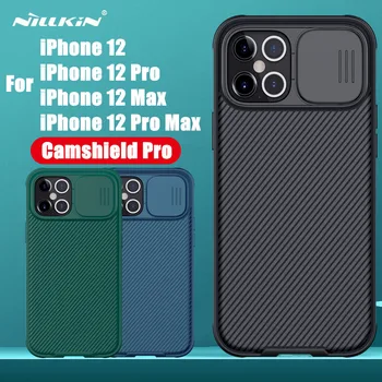 Camera de Protecție Caz Pentru iPhone 12 12 Pro Max NILLKIN Camshield Pro Glisați Capacul de Protecție a Lentilei Caz