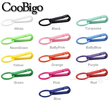 50pcs Colorate Breloc din Plastic Catarame de Ajustare Cârlig Cu Inel O Pentru Rucsac Jaluzele Perdele Cablul de Măști Șnur Conectori Piese
