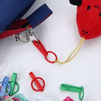 50pcs Colorate Breloc din Plastic Catarame de Ajustare Cârlig Cu Inel O Pentru Rucsac Jaluzele Perdele Cablul de Măști Șnur Conectori Piese