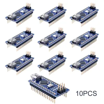 10buc Nano 3.0 ATmega328P Controlador Compatibil Con Pentru Arduino NANO CH340 Turno USB Controlador CABLU V3.0 NANO