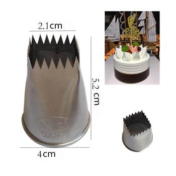 2 buc Mari Cream Decor Duze Set din Oțel Inoxidabil Degivrare Conducte de Patiserie Sfaturi Cupcake Instrumente