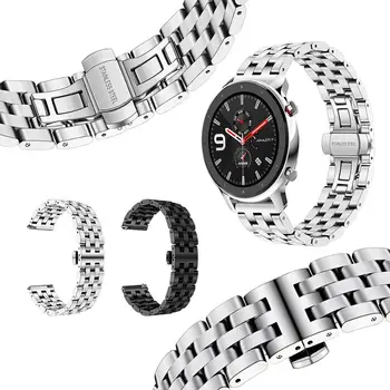 Din oțel inoxidabil Watchbands Pentru Huawei Watch GT 2 Brățară Pentru Samsung Galaxy 46mm de Viteze S3 Trupa Încheietura mâinii Curea Amazfit 2 GTR 42 47mm
