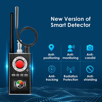 Mai nou Smart Anti-Spionaj Detector de Semnal RF Wireless Detector Bug GSM Tracker GPS cu Laser Lentilă aparat de Fotografiat Ascunse Finder Dispozitiv de Securitate