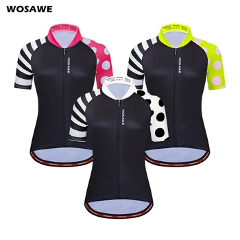 WOSAWE Scurt-maneca Biciclete de Munte Vara Doamnelor Femei Jersey Ciclism Sporturi în aer liber Respirabil Ciclism Îmbrăcăminte Tricouri