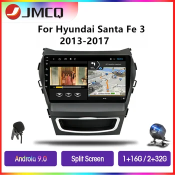 JMCQ Android 9.0 Radio Auto Pentru Hyundai Santa Fe 3 Grand 2013-2017 Player Multimedia GPS Navigaion fereastră Plutitoare Split Screen