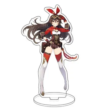 Anime Genshin Impact Mondstadt Tema Jean Lisa Acrilice Figura Model De Suport Farfurie Decor Birou Permanent Semn Breloc Cadouri De Crăciun