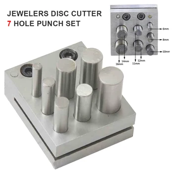 Bijutieri Disc Cutter Punch Set 7 Perforator Bijuterii Disc Cutter Pumn de Bijuterii de Luare Instrument Accesoriu DIY Meșteșug Pandantiv Ornament