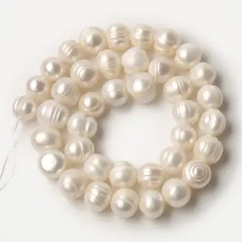 De înaltă Calitate Alb Neregulate Perle de apă Dulce pentru a Face Bijuterii DIY Brățară Colier de Perle pentru a Face Bijuterii de 15