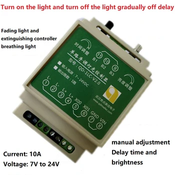 Gradient controller Reglaj modul 12V 24V porni automat lumina lumina treptat Întârziere de respirație lumina de control PWM