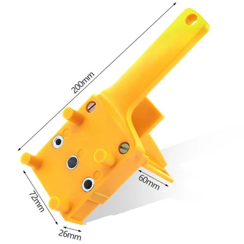 Burghiu Perforator pentru prelucrarea Lemnului Gaura Buzunar Jig 6/8/10mm Auto-centrare Verticală Lemn Jig Drill Localizare Perforator Instrumente 7