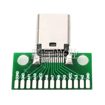 5pcs USB 3.1 TIP-C Test de bord de sex Feminin socket connnector de tip c cu PCB bord
