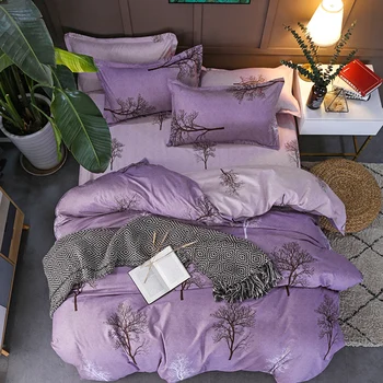 Set lenjerie de pat de Moda set de lenjerie de pat leopard carpetă acopere foaie de pat fețe de pernă regina neagră set de lenjerie de pat pat de vară set pastorală acasă
