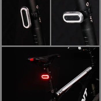 USB Reîncărcabilă Biciclete Lumina din Spate Ciclism LED Stop Spate Lampa Lanterna pentru Biciclete Pliante Accesorii pentru Biciclete Coada Lumina