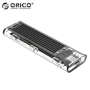 ORICO M2 SSD Cazul M. 2 unitati solid state pentru USB 3.1 Tip C Transparente Incintă Hard Disk SSD Cabina De m.2 de unitati solid state SATA B Cheie Disc SSD Cutie