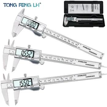 TON09 6-Inch din Oțel Inoxidabil 150mm Electronice Digitale Șubler cu Vernier Metal Micrometru de Măsurare
