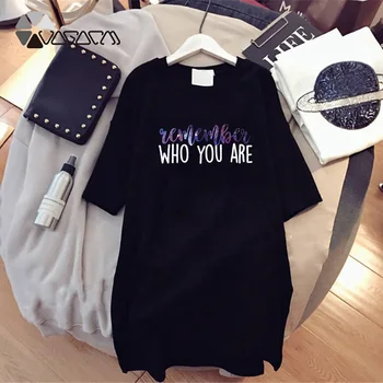 Romantic Cerul Înstelat Scrisoare De Imprimare Oversize T-Shirt Harajuku Femei Mini Rochii Scurte Casual Cu Maneci Largi Femme Vara Streetwear
