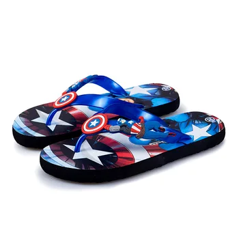 Moda flip-flops copii papuci de casă Căpitanul America/Spider-Man papuci de vara baieti plaja papuci de casa pantofi pentru copii