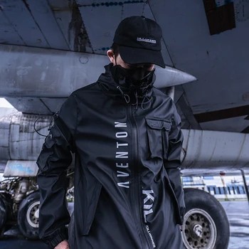 Multi Buzunare Cargo Jachete Paltoane Barbati Hanorac Hip Hop Sportiv Streetwear În Aer Liber Techwear Harajuku Sport Îmbrăcăminte De Iarnă
