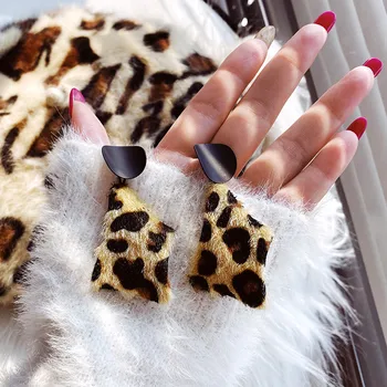 2020 Nouă Femei Cercei Delicat Dulce Geometrie Leopard de Imprimare Cercei pentru Femei Bijoux coreean boucle Cadouri, Bijuterii en-Gros