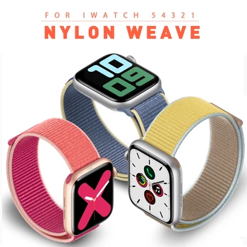 Curea de ceas pentru Apple Watch Serie 3/2/1 38MM 40 MM Nylon Moale Watchband pentru Correa Iwatch 5 4 Centura Trupa 42MM 44MM Sport Buclă
