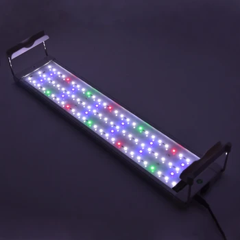 Gako LED Acvariu Lumina 18W Vegetale Colorate de Lumină Lampă cu 50~70cm Extensibila Paranteze 90 Led-uri se Potriveste pentru Rezervor de Pește Acvatic