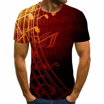 2020 Noua moda T-shirt pentru Bărbați Muzica tricou 3d Guitar T-shirt Shirt de Imprimare Gotic Anime Haine cu Maneci Scurte T-Shirt XXS-6XL