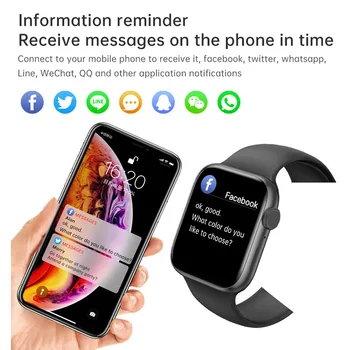 T800 Smartwatch 2020 Bărbați Femei Seria 6 44/42mm 1.72 inch Ecran HD Bluetooth Apel Personalizate Cadran Ceas Inteligent cu Android și IOS PK W26 W56