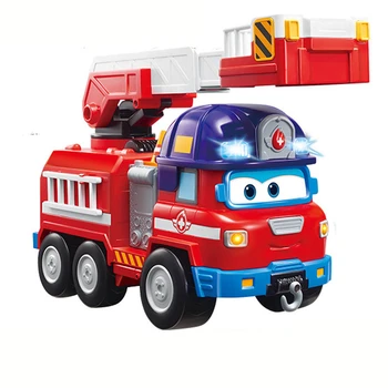 Autentic AULDEY Super Wings Ledi transformarea robot de jucărie Norocos spațiu de explorare și Unchiul Carl salvare camion de jucarie cadou pentru copii