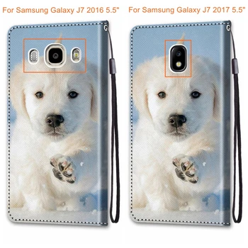 Husa Flip pentru Samsung Galaxy J3 J5 J7 2016 din Piele de Caz pentru Samsung Galaxy J7 J5 J3 2017 Cazuri de Telefon de Portofel Stand Titularul Acoperi