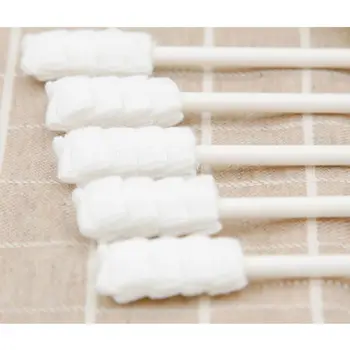 30Pcs de Unică folosință Periuta de dinti pentru Copii de Hârtie Mâner Tijă de Limba Curat Tifon Periuta de dinti pentru Sugari Orală Curățare Stick de Ingrijire Dentara