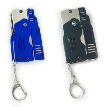 Mini Folding Jucărie Poate Deține Cheia De Lanț De Banda De Cauciuc Pistol Șase Explozii Făcut Toate Din Metal Modelare
