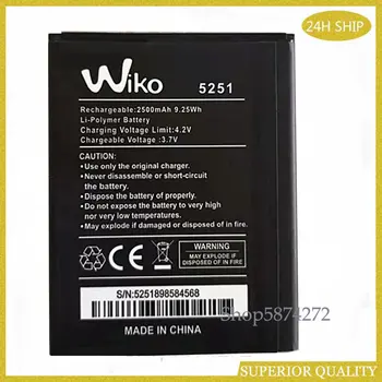 2600mAh 5251 baterie pentru WIKO Pulpa 4G 5251 baterie de telefon Mobil
