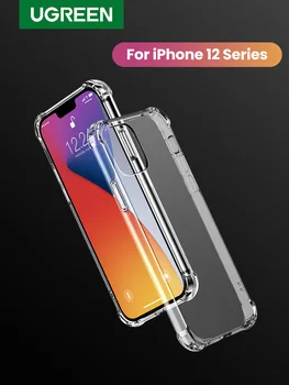 UGREEN Telefon Moale Caz pentru iPhone 12 Mini-12 Pro-Șoc dovada PU Cauciuc Capacul din Spate de Caz pentru iPhone 12 Pro Max Telefon Mobil Caz