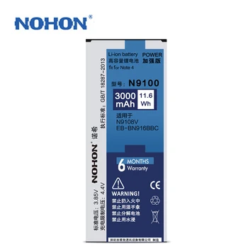 Original NOHON Baterie Pentru Samsung Galaxy Note 4 Edge S4 S3 N9100 N910X N9150 I9505 I9300 Înlocuirea Bateriilor Litiu-Polimer