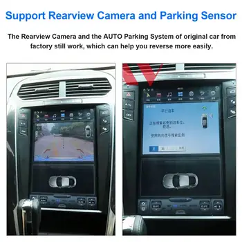 Android 9.0 128G PX6 Tesla Styel Pentru Ford Explorer 2011 - 2020 Auto Radio Stereo Auto Multimedia Player DVD de Navigație GPS IPS