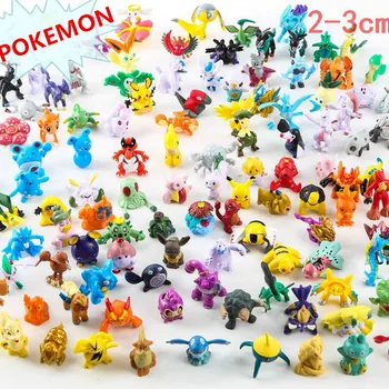Takara Tomy Pokemon Go Colecție de Figurine de Acțiune Modele 2-3cm Pokemon Pikachu Charmander Figura Anime Păpuși Jucării, Cadouri pentru Copii