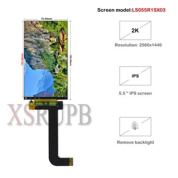 LS055R1SX03 5.5 inch 2k modulul LCD cu rezoluție de 2560*1440 ecran LCD display cu HDMI la MIPI controler de bord pentru WANHAO D7 înlocuire