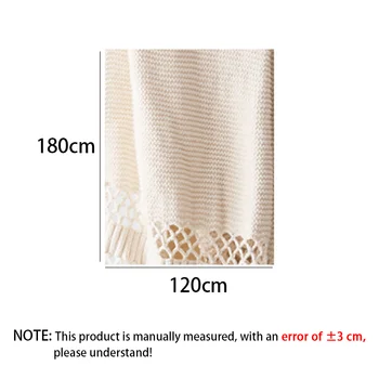 Pături pentru Paturi de Mână-tricotate Canapea Pătură Foto Recuzită Ciucure Ponderat Pătură de Aer Condiționat Pătură Chunky Tricot Pătură