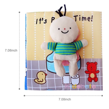 Costumul Copii Jucarii Moale Cartea de Învățământ Copil Jucărie Olita timp/Bathtime Copii Nou-născuți Cognitive Jucarii Pentru Copii de 0-12 Luni