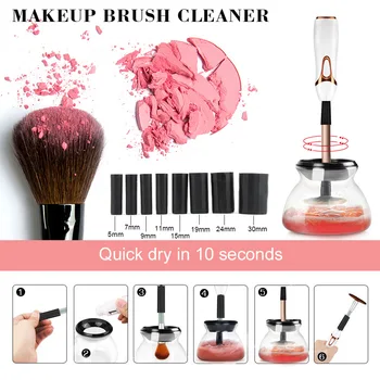 Make-up perie mașină de make-up instrument electric de curățare, dezinfecție, acumulator uscat, automat persoană leneș mașină de spălat