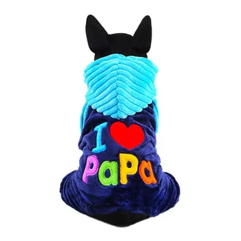 Animale De Companie Câine Haine De Moda Iubesc Mama Și Tata Îmbrăcăminte De Iarnă Pentru Animale De Companie Mici Câine Mare De Imprimare Scrisoare Jachete Pentru Chihuahua