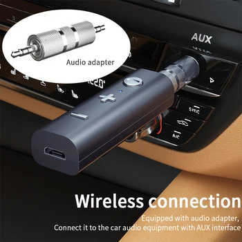 Essager Bluetooth 5.0 Receptor Wireless Adaptor Pentru Jack de 3,5 mm pentru Căști Căști Bluetooth Aux Audio Muzica Transmițător