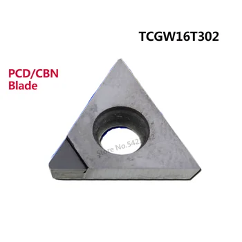 1 BUC TBGT060102 TPGT080204 TCGW16T302 PCD CBN strung CNC Diamant introduce TBGT TPGT TCGW Duritate Mare Lama de Tăiere CNC Strung Tool