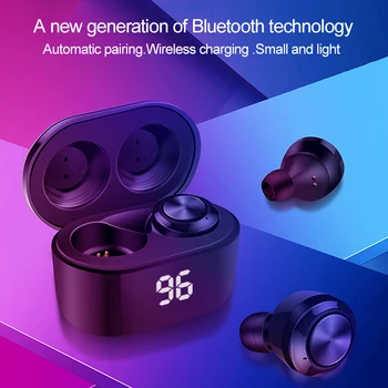 A6S TWS Wireless Bluetooth Căști Căști PK Xiaomi Cască sport Căști microfon cu încărcare cutie pentru smartphone