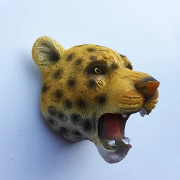 Kenya Decorative, Magneți de Suveniruri Leu, Zebra Urangutan Hipopotam Leopard, Rinocer Cap de Animal Figurine 3d Rășină Magnet de Frigider