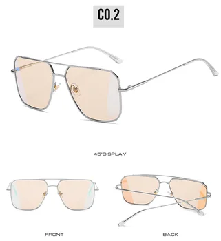 Moda Supradimensionat ochelari de Soare Patrati Femei de Lux, Cadru din Aliaj de Ochelari de Soare Barbati Maro de Aur Vara Ochelari de Călătorie Oculos UV400