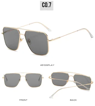 Moda Supradimensionat ochelari de Soare Patrati Femei de Lux, Cadru din Aliaj de Ochelari de Soare Barbati Maro de Aur Vara Ochelari de Călătorie Oculos UV400